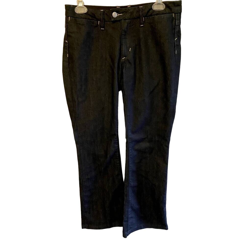 Banana Republic Dark Wash Mid Rise Boot Cut Stretchy Cotton Jeans Size 6